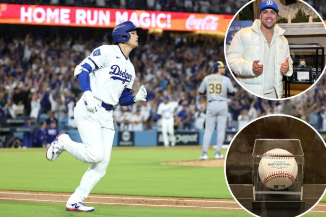 Torcedor dos Dodgers coloca bola histórica de Shohei Ohtani em Torcedor dos Dodgers coloca bola histórica de Shohei Ohtani em leilão após rejeitar oferta de US$ 2 milhões
