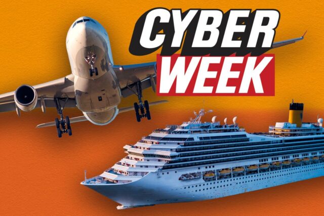 Mulher com fones de ouvido relaxando no assento do avião.