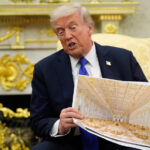 Os trabalhos continuam em uma parte praticamente demolida da Ala Leste da Casa Branca, quinta-feira, 23 de outubro de 2025, em Washington, antes da construção de um novo salão de baile. (Foto AP/Jacquelyn Martin)