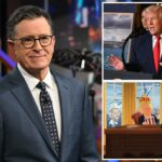 Trump chama Stephen Colbert de 'homem morto andando' enquanto insta a CBS a colocar o apresentador da madrugada 'para dormir'