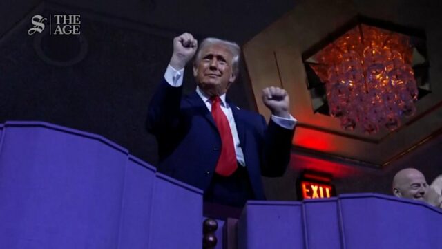 Trump dança ao som de Village People no sorteio da Trump dança ao som de Village People no sorteio da Copa do Mundo