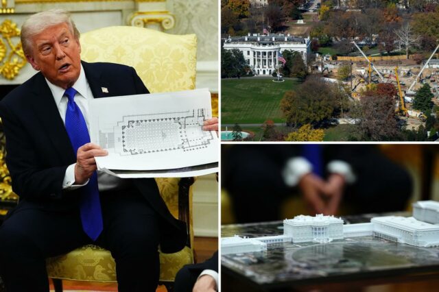 Trump destrói a 'desagradável' Kaitlan Collins e apregoa salão de baile 'lindo' após troca de arquiteto
