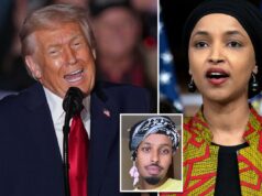 Trump irrita a deputada Ilhan Omar não faz nada além de ‘b-h’, insiste que ela deveria ‘dar o fora’ dos EUA Trump irrita a deputada Ilhan Omar não faz nada além de 'b-h', insiste que ela deveria 'dar o fora' dos EUA