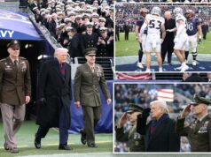 Trump participa do jogo anual Exército-Marinha depois de condenar o ataque que matou 3 americanos na Síria Trump participa do jogo anual Exército-Marinha depois de condenar o ataque que matou 3 americanos na Síria