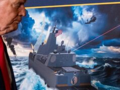 Trump revela navios de guerra da ‘classe Trump’ para a ‘Frota Dourada’ da Marinha dos EUA Trump revela navios de guerra da 'classe Trump' para a 'Frota Dourada' da Marinha dos EUA