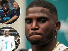 Tyreek Hill posta mensagem enigmática após o banco dos Dolphins de Tua Tagovailoa logotipo de fantasia azarão