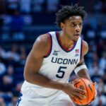 UConn Huskies center Taris Reed Jr against Columbia