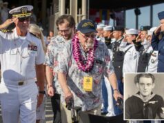 Um dos últimos sobreviventes de Pearl Harbor morreu aos 105 anos Um dos últimos sobreviventes de Pearl Harbor morreu aos 105 anos