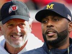 Universidade de Michigan contrata Kyle Whittingham, de Utah, para substituir Sherrone Moore Kyle Whittingham sherrone moore sub getty furto