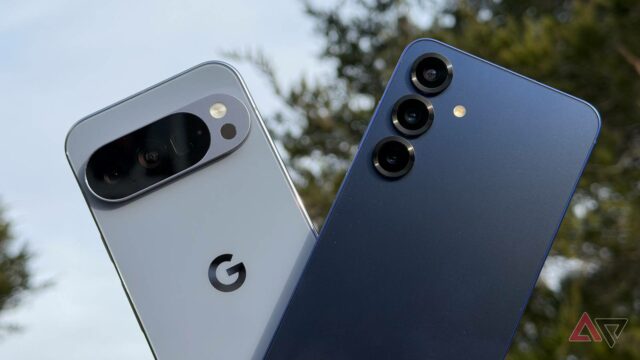 Google Pixel 10 Pro sentado em uma fonte