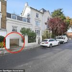 O estacionamento privado fora da rua em Notting Hill custa quase £ 300.000
