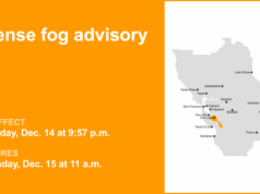 Vale de Santa Clara, incluindo San Jose, sob alerta de nevoeiro denso até o meio-dia de segunda-feira Vale de Santa Clara, incluindo San Jose, sob alerta de nevoeiro denso até o meio-dia de segunda-feira