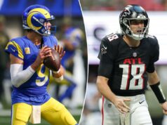 Veja como assistir Rams vs. Falcons gratuitamente no Monday Night Football logotipo de fantasia azarão