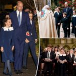 Veja como os filhos de Kate Middleton adicionaram seu próprio toque ao seu serviço anual de Natal