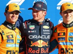 Verstappen, Norris, Piastri: F1 preparada para luta pelo título a três em Abu Dhabi Max Verstappen em ação.