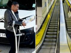 Viajante de Londres é acusado de andar na direção errada na escada rolante da estação de trem SWNS