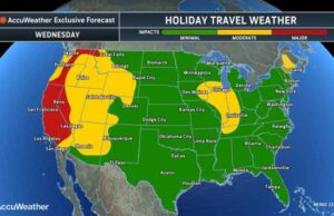 Viajantes de Natal enfrentam atrasos devido à neve e rio atmosférico Viajantes de Natal enfrentam atrasos devido à neve e rio atmosférico