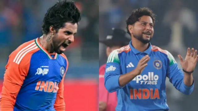 `Vimos um dos melhores golpes...`: Tilak, Kuldeep sobre o heroísmo de Kohli

