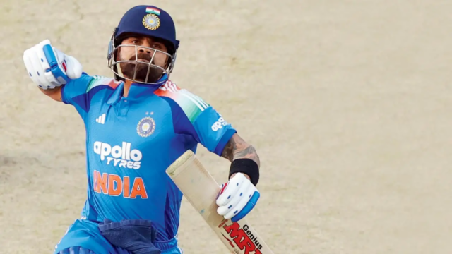 Virat, da equipe indiana, gosta de shake de Proteas!
