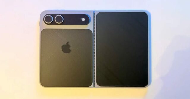 Você pode imprimir em 3D uma maquete do iPhone Fold, com um asterisco | Foto mostrada
