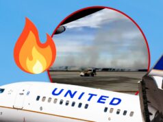Voos da United Airlines perdem potência no motor e incendeiam arbustos próximos durante a decolagem composto principal getty tiktok unido