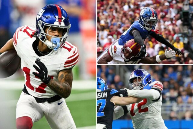 Wan'Dale Robinson, Jermaine Eluemunor e o agente livre enfrentam os Wan'Dale Robinson, Jermaine Eluemunor e o agente livre enfrentam os enigmas dos Giants