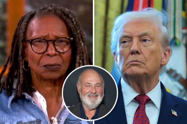 'Whoopi Goldberg do The View critica os republicanos que não 'Whoopi Goldberg do The View critica os republicanos que não condenaram as observações de Rob Reiner de Trump: “Malditos sejam todos!”
