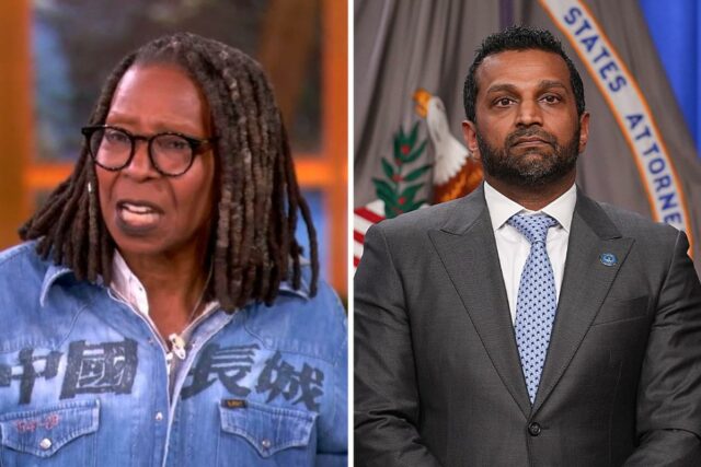 Whoopi Goldberg espeta o chefe do FBI, Kash Patel, em Whoopi Goldberg espeta o chefe do FBI, Kash Patel, em ‘The View’: “Você pode colocar seu cachorro no comando do FBI e eles farão um trabalho melhor”