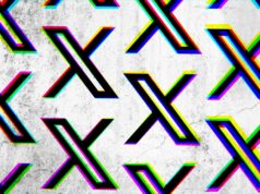 X desativa a conta de publicidade da Comissão Europeia depois de a empresa ter sido multada em 120 milhões de euros a pattern of the X (formerly Twitter) logo on a cracked wall