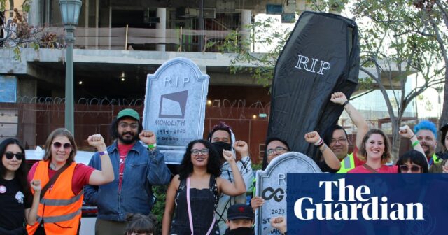 ‘Nossa indústria foi minada’: protesto de trabalhadores de videogame no ‘Nossa indústria foi minada’: protesto de trabalhadores de videogame no The Game Awards