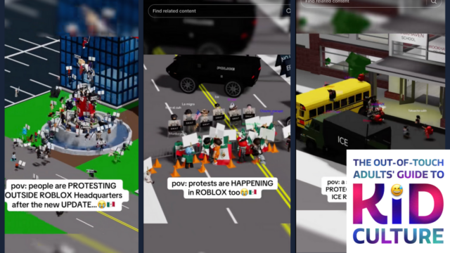 O guia para adultos fora de contato sobre a cultura infantil: protestos anti-ICE no Roblox

