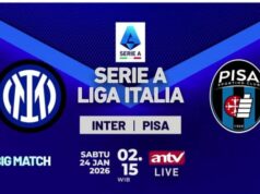 Em andamento! Ao vivo na ANTV: Duelo Inter de Milão x Pisa Série A, Teste para o Capolista Em andamento! Ao vivo na ANTV: Duelo Inter de Milão x Pisa Série A, Teste para o Capolista