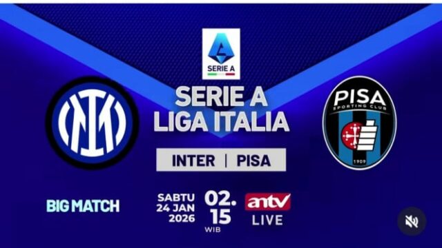 Em andamento! Ao vivo na ANTV: Duelo Inter de Milão x Pisa Série A, Teste para o Capolista

