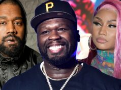 50 Cent diz que Kanye West e Nicki Minaj são o motivo pelo qual ele não fala sobre política kanye west 50 cent nicki minaj getty comp