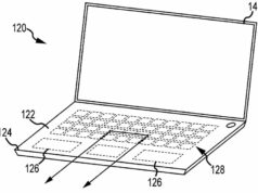 A Apple cai para o 7º lugar no ranking de patentes dos EUA em 2025, à medida que as concessões caem 11%, por relatório A Apple continua trabalhando no MacBook todo em vidro com teclado virtual e trackpad | Desenho de patente