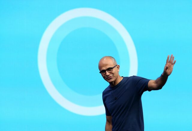 A Microsoft não vai parar de comprar chips de IA Microsoft CEO Satya Nadella
