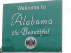 A ação coletiva do Alabama visa derrubar a iniciativa de apostas esportivas de Kalshi Placa verde na beira da estrada onde se lê “Bem-vindo ao Alabama, o Belo”, com o selo do estado abaixo do texto. A ação coletiva do Alabama visa derrubar a iniciativa de apostas esportivas de Kalshi