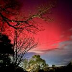 Cores incríveis vistas em Moresby, Whitehaven, Cumbria
