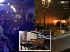 A boate suíça onde 47 pessoas morreram anunciava garrafas de champanhe em chamas em um estranho vídeo promocional antes do incêndio mortal Garçonetes em uma boate carregando garrafas de champanhe com faíscas.