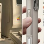 Capa para iPhone 17 Pro oferece homenagem ao Macintosh original de 1984 | Case Spigen LS visto ao lado de um Macintosh