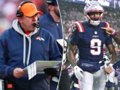 A conversa fiada entre Patriots-Broncos ‘Cancún’ esquenta antes do jogo do Campeonato AFC Sean Payton à margem durante um jogo de futebol.