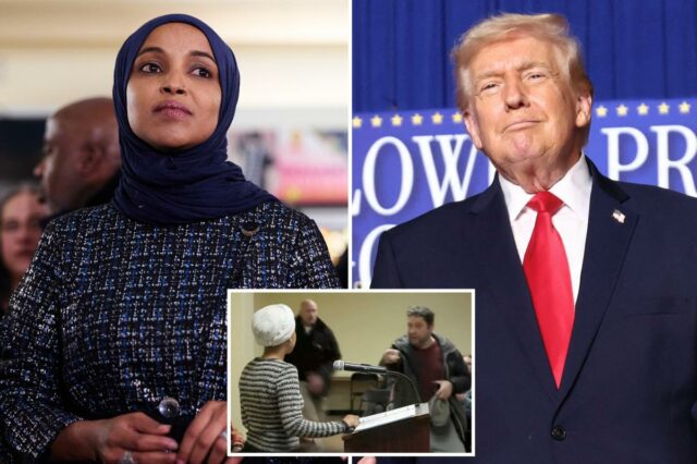 A deputada Ilhan Omar sugere que Trump é o culpado pelo ataque com seringas: 'Tão obcecado por mim' 
