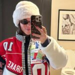 A esposa de Drake Maye prova sua devoção aos patriotas com roupa do campeonato AFC