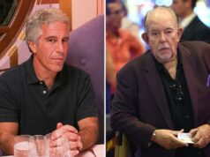 A estrela de ‘Lifestyles of the Rich and Famous’, Robin Leach, supostamente estrangulou uma jovem em uma festa de sexo, revela o último despejo de arquivos de Epstein O apresentador de televisão Robin Leach comparece a um memorial para Jerry Lewis.