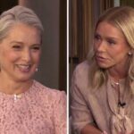 A estrela de 'The Pitt' Katherine LaNasa se une a Kelly Ripa em 'Live': “Nós dois temos esses maridos realmente lindos, não é?”