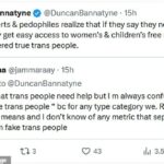 Ele jogou sua própria granada de mão na mistura ao rotular alguns homens biológicos que buscavam acesso a espaços exclusivos para mulheres como 'pervertidos e pedófilos'