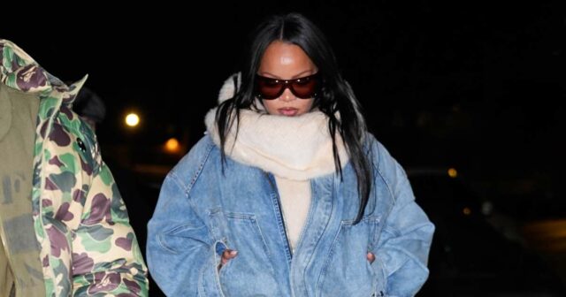 A jaqueta jeans bomber de Rihanna é a camada elevada que estamos de olho
