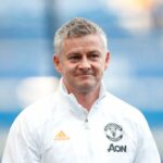Ole Gunnar Solskjaer na conferência de imprensa do Manchester United