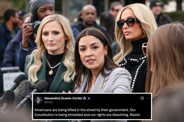 AOC insta o Senado dos EUA a bloquear o financiamento A deputada do “esquadrão” Alexandria Ocasio-Cortez exigiu no sábado que os democratas do Senado bloqueiem o financiamento para agentes federais do ICE atirarem e matarem um manifestante anti-ICE armado de 37 anos em Minneapolis.