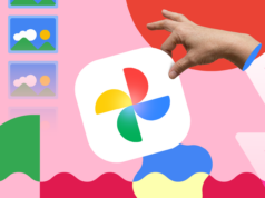 Abandonei esses 4 hábitos – e o Google Fotos ficou muito melhor um telefone exibindo os resultados da pesquisa do Google Fotos em uma mesa ao lado de duas maçãs vermelhas